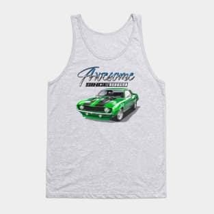 Awesome Since 1969 Green Chevy Camaro Muscle Car Tank Top